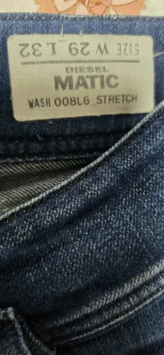 Pantalones Diesel Denim Division Azul