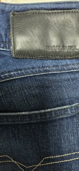 Pantalones Diesel Denim Division Azul