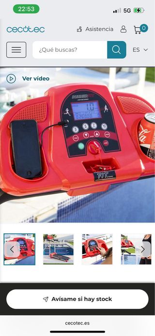 Cinta de andar plegable Cecotec