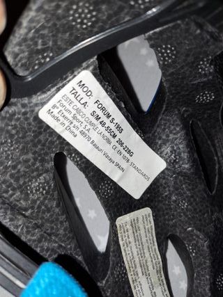 Casco de bicicleta azul DTB