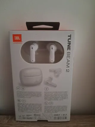 JBL Tune Beam 2 Auriculares Blancos