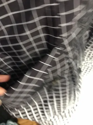 Abrigo largo estampado a cuadros