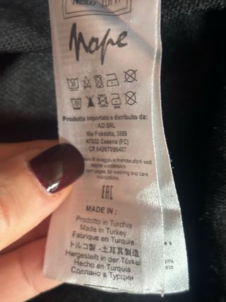 Felpa Nope Grigia Tg. M