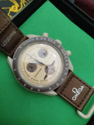Omega Speedmaster Moonwatch Beige Uomo