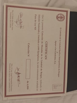 Colección 5 Medallas Catedral de Burgos