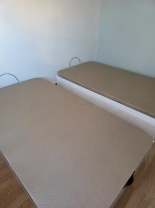 2 Canapés Beige y Blanco