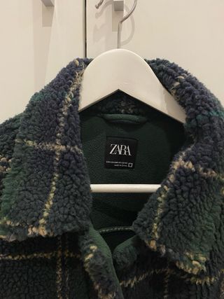 Cazadora Zara cuadros hombre