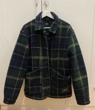 Cazadora Zara cuadros hombre