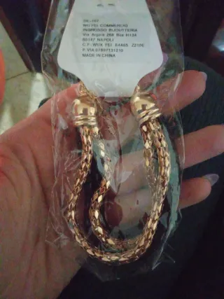 Bracciale WU FEI oro e argento