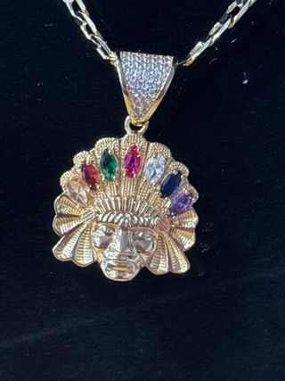 Collar Indio Laminado 14k XP 60cm