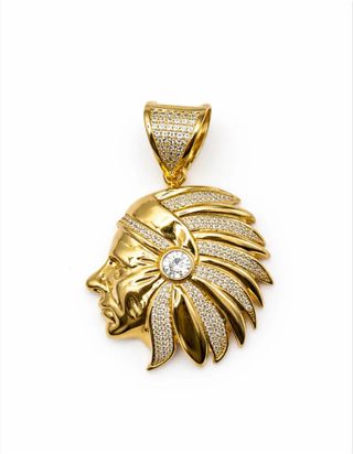 Collar Indio Laminado 14k XP 60cm