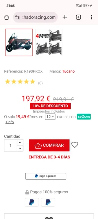 Manta Tucano Yamaha XMAX