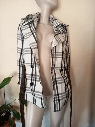 Gabardina Zara cuadros