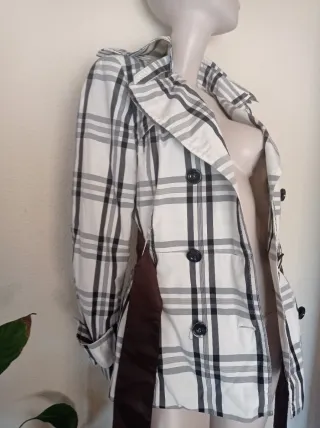 Gabardina Zara cuadros