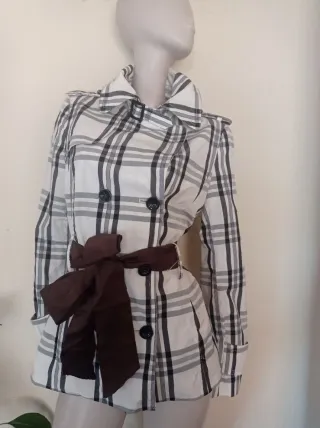 Gabardina Zara cuadros