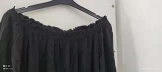 Vestido corto / Blusón Negro 100% Viscosa