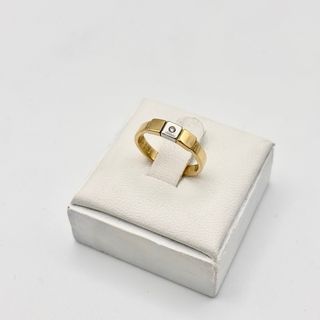 Anillo de oro 18kt con diamante