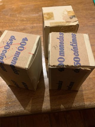 Caja 400 monedas 50 céntimos 1966