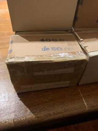 Caja 400 monedas 50 céntimos 1966