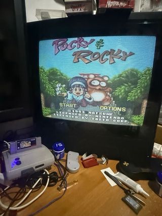 Pocky & Rocky SNES USA