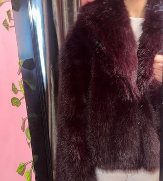 Fur coat Stradivarius