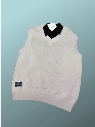 Smanicato maglia panna/beige NUOVO