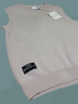Smanicato maglia panna/beige NUOVO