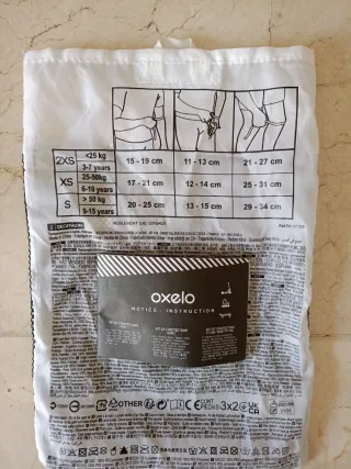 Protecciones Rodillas Codos Muñecas Niño XS Oxelo