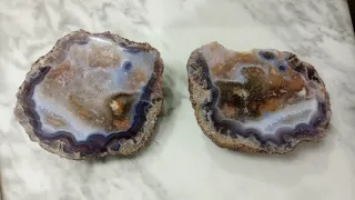 Ágata doble cortada