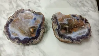 Ágata doble cortada