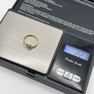 Anillo Oro 18kt y Diamante