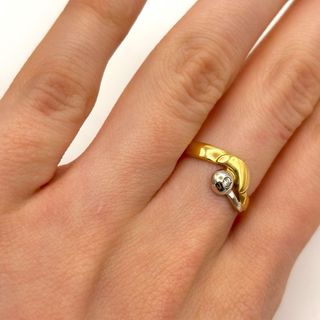 Anillo Oro 18kt y Diamante