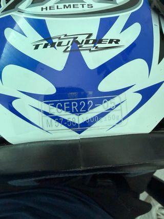 Casco integral M-RACE azul y negro