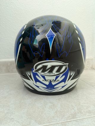 Casco integral M-RACE azul y negro
