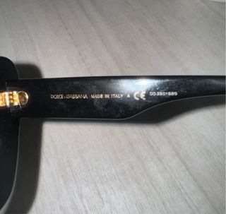 Occhiali da sole Dolce & Gabbana DG neri oro