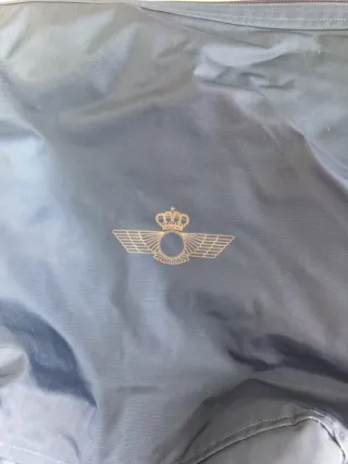 Bolso con emblema (azul color)