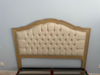 Cabecero capitoné tela y madera