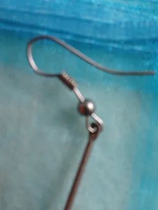 Pendientes hippies de plata con piedras de colores