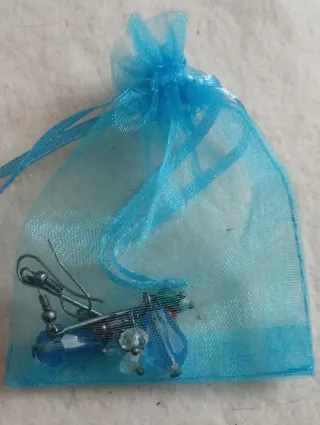 Pendientes hippies de plata con piedras de colores