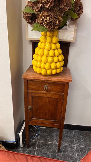 Mueble auxiliar madera y mármol