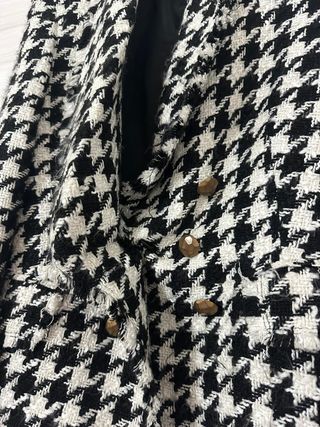 Zara Giacca tweed pied de poule – tg XS