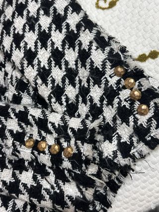 Zara Giacca tweed pied de poule – tg XS