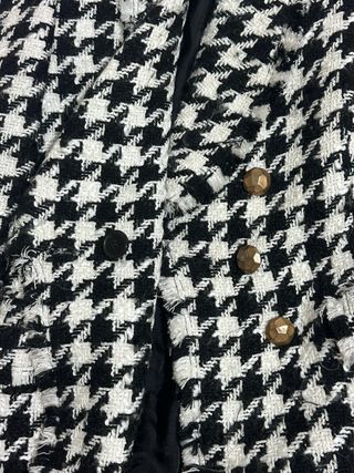 Zara Giacca tweed pied de poule – tg XS