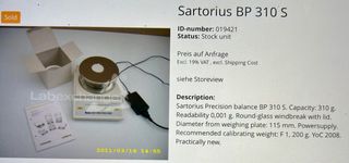 Balanza Sartorius BP 310 S practicamente nueva
