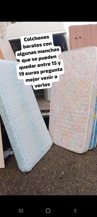 Colchones de 90 y de 105 muy baratos