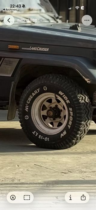 4 Llantas McCreary 10-15 LT 4x4 SIN NEUMÁTICOS.