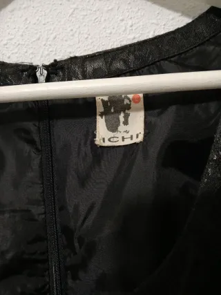 Vestido fiesta negro plateado