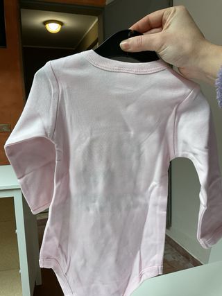 Body bimba cotone manica lunga 6/9 mesi