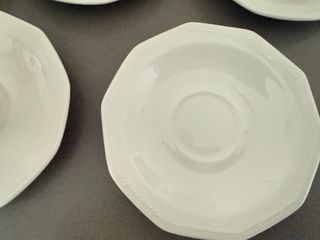 Set 5 Tazze Caffè Churchill Porcellana Bianca