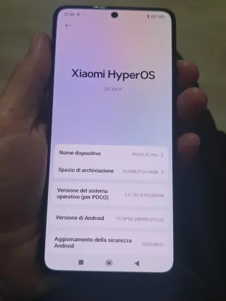 Xiaomi POCO X7 Pro 12/512GB Nero